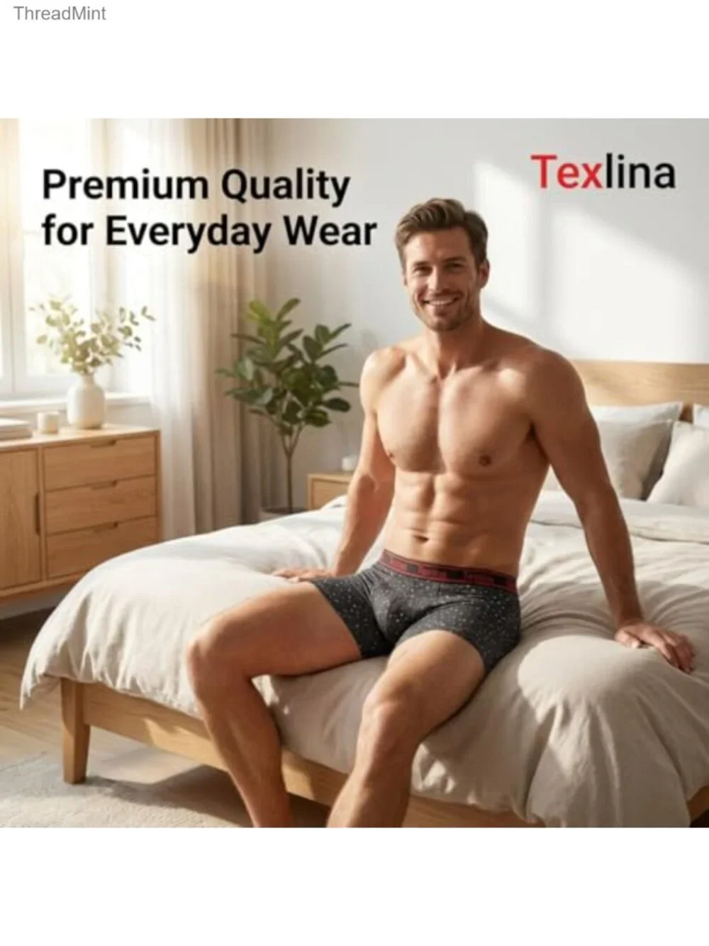 Men's Boxer Briefs Viscose Stretch No Ride Up 6 Pack Underwear